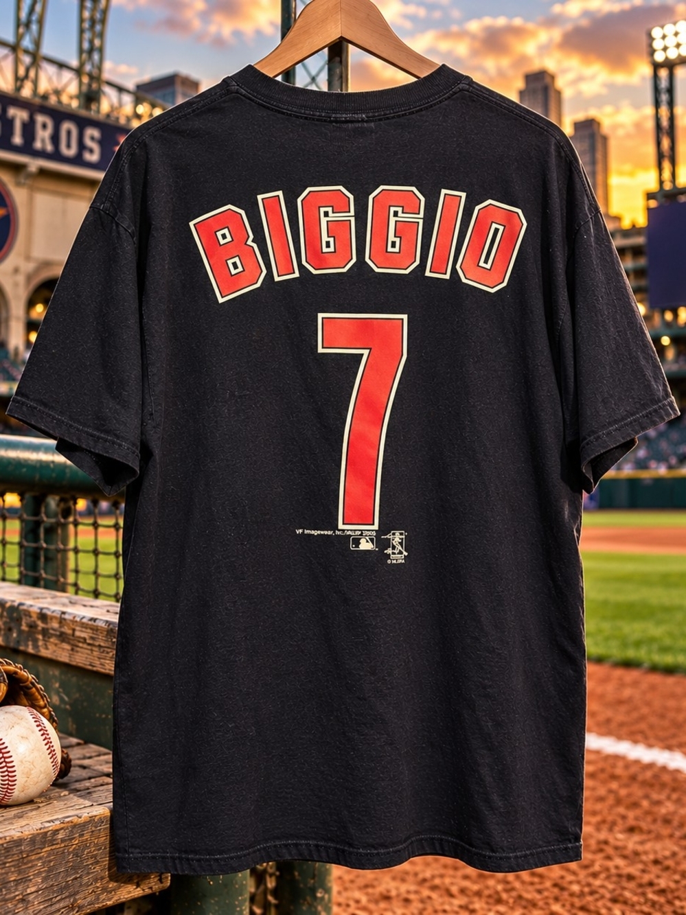 Vintage Houston Astros Craig Biggio #7 2006 T-Shirt XL* MLB Baseball